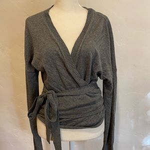 Adorable wrap sweater!